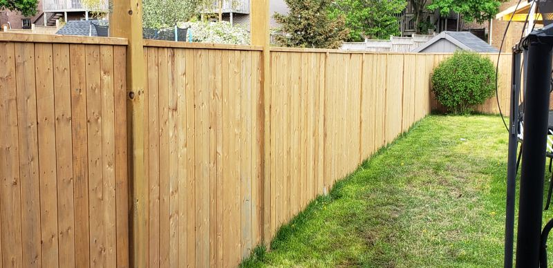 Completed Wood Fence